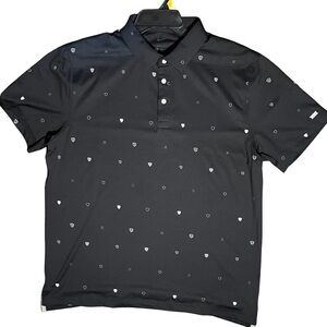 Men’s Nike Golf Polo Shirt – Size Large – Black Patterned
Preppy short sleeve